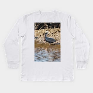 Wader bird Kids Long Sleeve T-Shirt